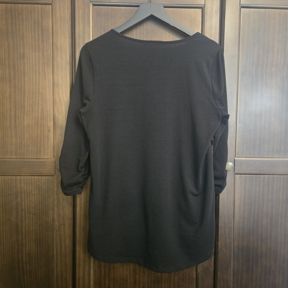 Style & Co y2k Velvet Burnout Purple‎ Black Whimsygoth Dark Fairy Plum Medium - Picture 6 of 16
